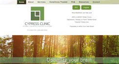 Desktop Screenshot of cypressclinic.com